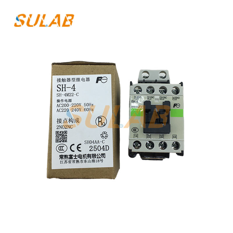 Fuji Elevator Spare Parts AC Contactor SH-4 AC220V AC220V AC380V