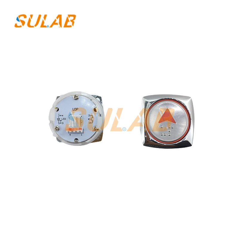 Hyundai Elevator Lift Square Lop Cop Push Button With Braille