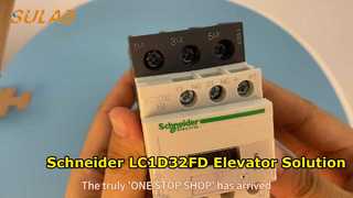 Schneider LC1D32FD 3-полюсный силовой контактор, 32 А, 110 В постоянного тока, катушка 1НО+1НЗ, вспомогательный разъем для шкафа управления лифтом S