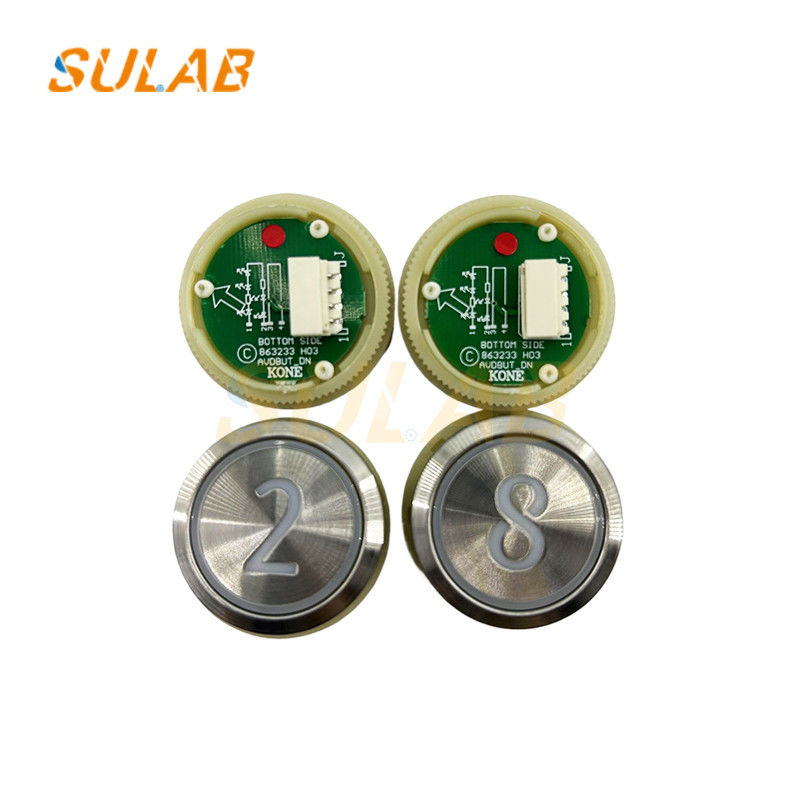 Elevator Accessories Kone Round Button Brand New Switch Stainless Steel Round Button 863233H03