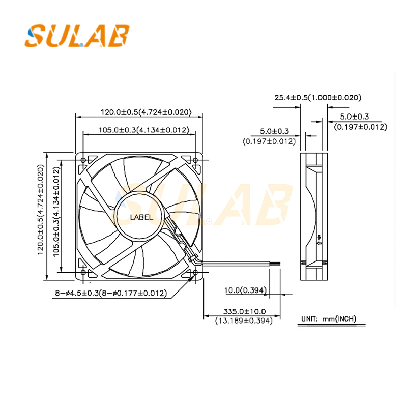 Original CUDC24D3R 24V Ball Bearing Elevator Cooling Fan for Mitsubishi Inverter Systems