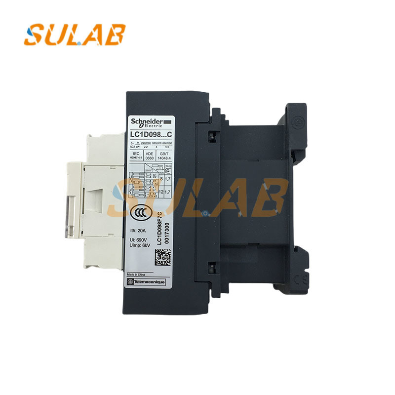 Schneider Electric Contactor LC1D098F7C with 98A Rated Current Modular Construction and High Reliability for Motor Control