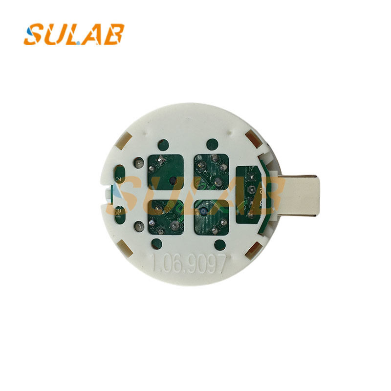 LG Sigma Elevator Button Large Round Stainless Steel Panel with LED Indicators and Braille Marks