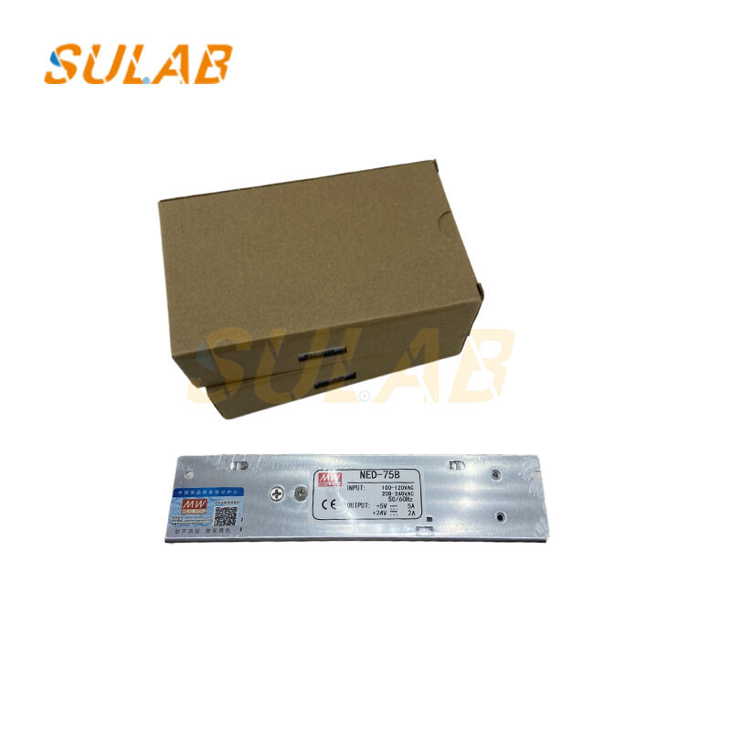 MW Switching Power Supply NED-75B Dual-group Dual-output 73W Total Power Universal Voltage Input for Elevators