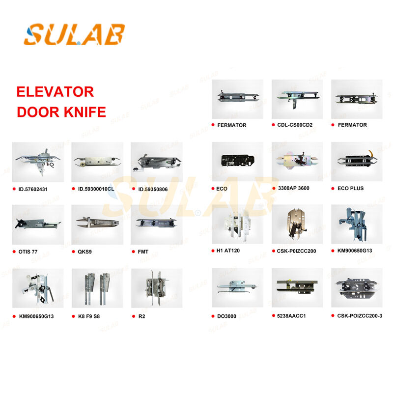 Elevator Car Door Vane High-Strength Galvanized Steel Wear-Resistant Engineering Plastic Synchronous Operation for Fermator Door Operator System