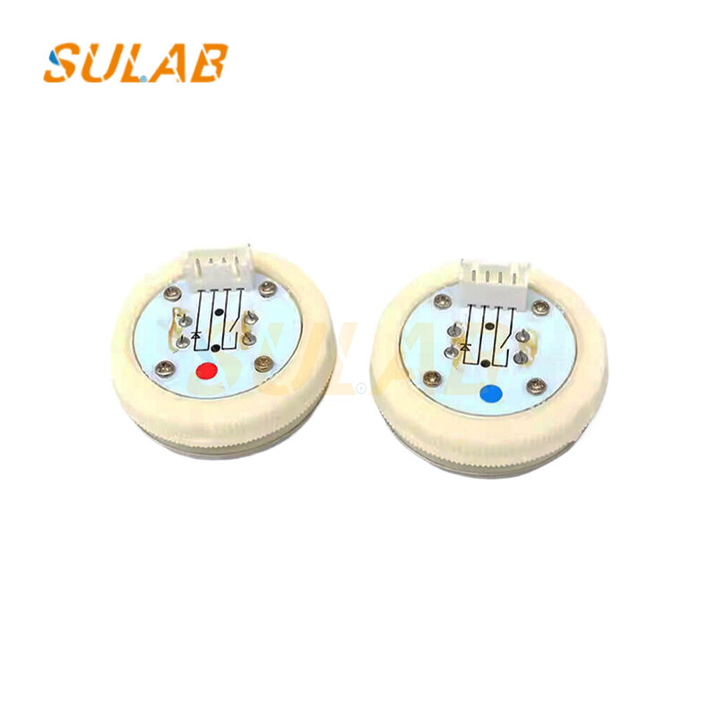 Elevator Push Button MTD331 Round LED Back-light Call Button with Stainless Steel Faceplate and Plug-in Connector Design