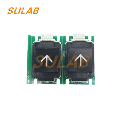 Оригинальная кнопка вызова лифта Mitsubishi LHB-051A из авиационного алюминиевого сплава с анодированной поверхностью и износостойкой печатной платой