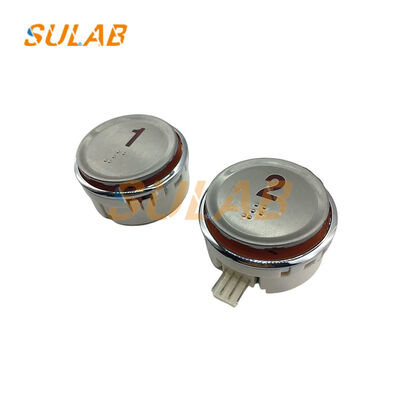 LG Sigma Кнопка лифта Большая круглая панель из нержавеющей стали с светодиодными индикаторами и знаками Брайля