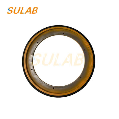 Otis 587mm Диаметр трения колеса износостойкие антискользнутые рулевой рельс приводной шкивы для эскалаторов запасные части